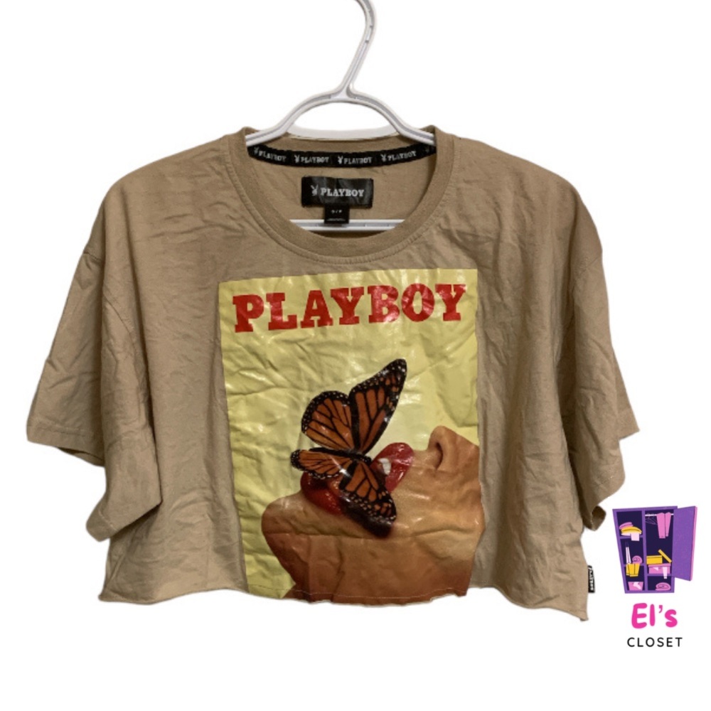 PLAYBOY Graphic Crop Top SizeM